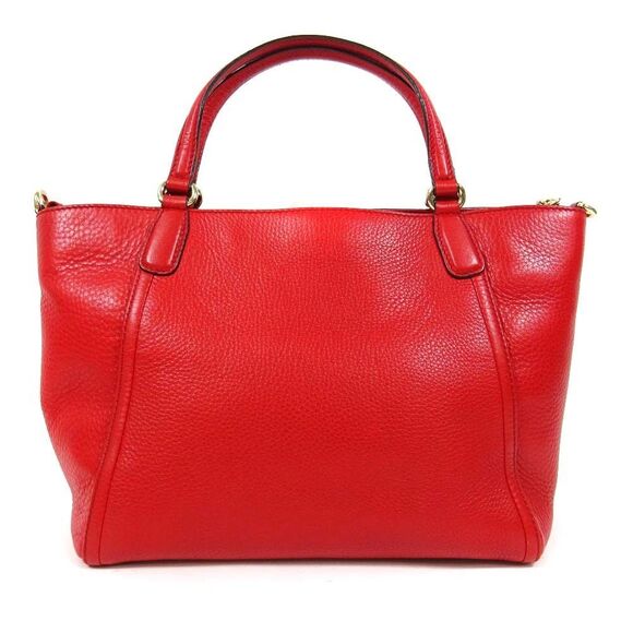 Gucci 2way Soho Handbag Red Gold Hardware - Picture 2 of 11